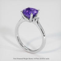 2.24 Ct. Gemstone Ring, Platinum 950 2