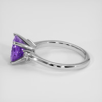 2.30 Ct. Purple Amethyst Ring, Platinum 950 4