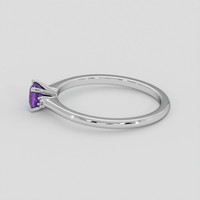 0.70 Ct. Purple Sapphire Ring, Platinum 950 4