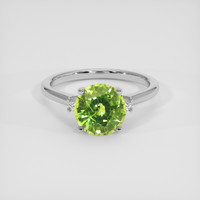 2.94 Ct. Green Sapphire Ring, Platinum 950 1