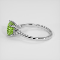 2.94 Ct. Green Sapphire Ring, Platinum 950 4