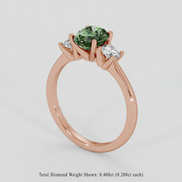 1.51 Ct. Alexandrite Ring, 14K Rose Gold 2