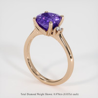 2.24 Ct. Gemstone Ring, 14K Rose Gold 2