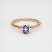 0.65 Ct. Sapphire Ring, 14K Rose Gold 1
