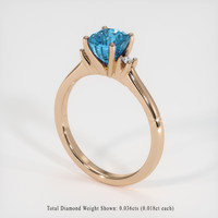 1.85 Ct. Gemstone Ring, 18K Rose Gold 2