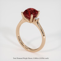 3.10 Ct. Gemstone Ring, 18K Rose Gold 2