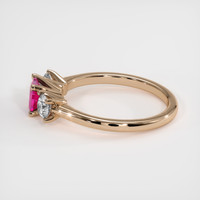 0.45 Ct. Ruby Ring, 18K Rose Gold 4