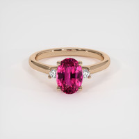 2.04 Ct. Pink Sapphire Ring, 18K Rose Gold 1
