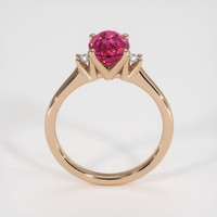 2.04 Ct. Pink Sapphire Ring, 18K Rose Gold 3