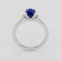 0.61 Ct. Blue Sapphire Ring, 10K White Gold 3