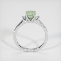 1.15 Ct. Bluish Green Sapphire Ring, 10K White Gold 3