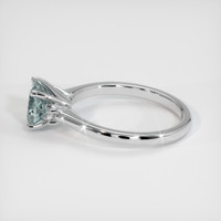 1.06 Ct. Greyish Blue Sapphire Ring, 10K White Gold 4