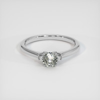 0.52 Ct. Grey Sapphire Ring, 10K White Gold 1