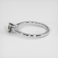 0.52 Ct. Grey Sapphire Ring, 10K White Gold 4