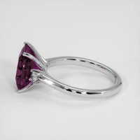 2.67 Ct. Pinkish Purple Garnet Ring, 14K White Gold 4