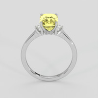 3.05 Ct. Yellow Sapphire Ring, 14K White Gold 3