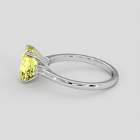 3.05 Ct. Yellow Sapphire Ring, 14K White Gold 4