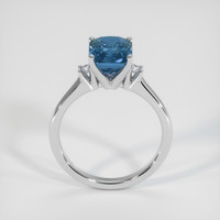 2.54 Ct. Sapphire Ring, 14K White Gold 3