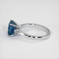 2.54 Ct. Sapphire Ring, 14K White Gold 4