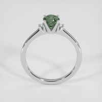 0.99 Ct. Green Sapphire Ring, 14K White Gold 3