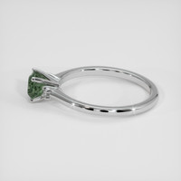 0.99 Ct. Green Sapphire Ring, 14K White Gold 4