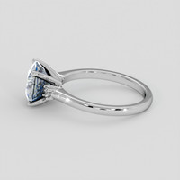 2.65 Ct. Bi Color Sapphire Ring, 14K White Gold 4