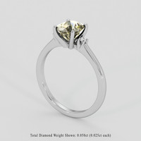 1.53 Ct. Bi Color Sapphire Ring, 14K White Gold 2