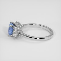 1.41 Ct. Blue Sapphire Ring, 14K White Gold 4