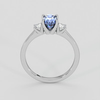 1.31 Ct. Blue Sapphire Ring, 14K White Gold 3