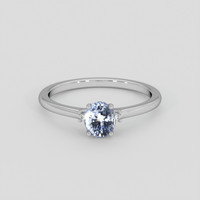 1.17 Ct. Blue Sapphire Ring, 14K White Gold 1