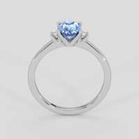 1.39 Ct. Blue Sapphire Ring, 14K White Gold 3