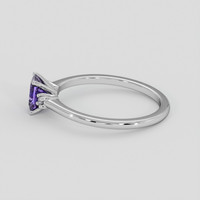 1.05 Ct. Purple Sapphire Ring, 14K White Gold 4