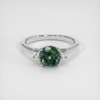 1.66 Ct. Sapphire Ring, 14K White Gold 1