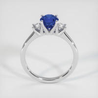 1.29 Ct. Blue Sapphire Ring, 18K White Gold 3