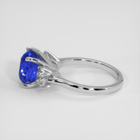 5.34 Ct. Blue Sapphire Ring, 18K White Gold 4