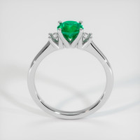 0.61 Ct. Emerald Ring, 18K White Gold 3