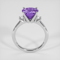 2.30 Ct. Purple Amethyst Ring, 18K White Gold 3