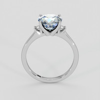 2.65 Ct. Bi Color Sapphire Ring, 18K White Gold 3