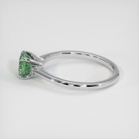 1.50 Ct. Green Sapphire Ring, 18K White Gold 4