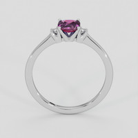1.00 Ct. Purple Sapphire Ring, 18K White Gold 3