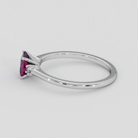1.00 Ct. Purple Sapphire Ring, 18K White Gold 4