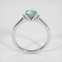 1.47 Ct. Green Sapphire Ring, 18K White Gold 3