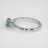 1.47 Ct. Green Sapphire Ring, 18K White Gold 4