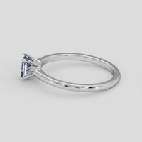 1.17 Ct. Blue Sapphire Ring, 18K White Gold 4