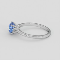 1.39 Ct. Blue Sapphire Ring, 18K White Gold 4