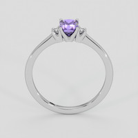 1.05 Ct. Purple Sapphire Ring, 18K White Gold 3