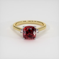 3.10 Ct. Gemstone Ring, 14K White & Yellow 1