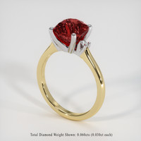 3.10 Ct. Gemstone Ring, 18K White & Yellow 2