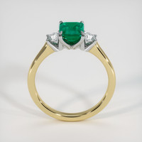 1.23 Ct. Emerald Ring, 18K White & Yellow 3