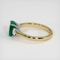 1.23 Ct. Emerald Ring, 18K White & Yellow 4